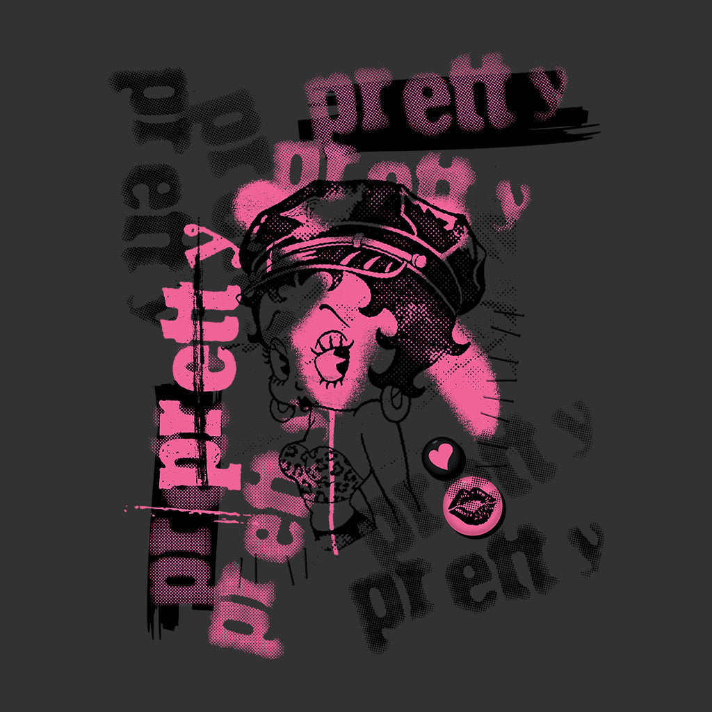 Betty Playlist 70s Punk Kids Hooded Sweatshirt-Betty Boop Shop