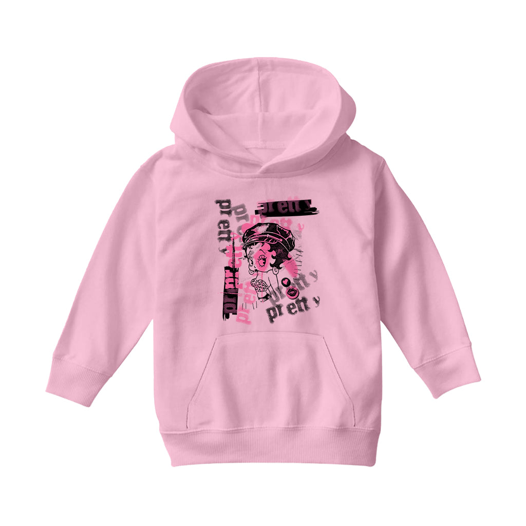 Betty Playlist 70s Punk Kids Hooded Sweatshirt