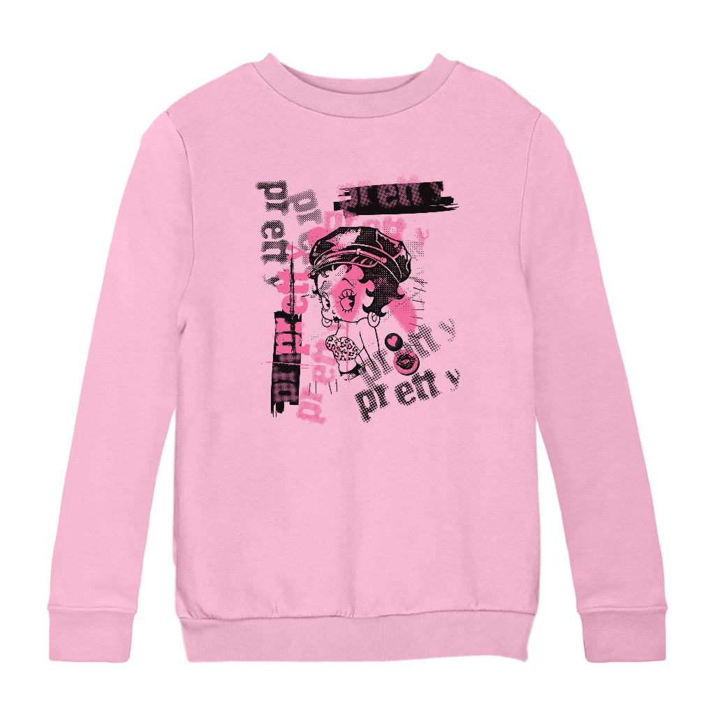 Betty Playlist 70s Punk Kids Sweatshirt