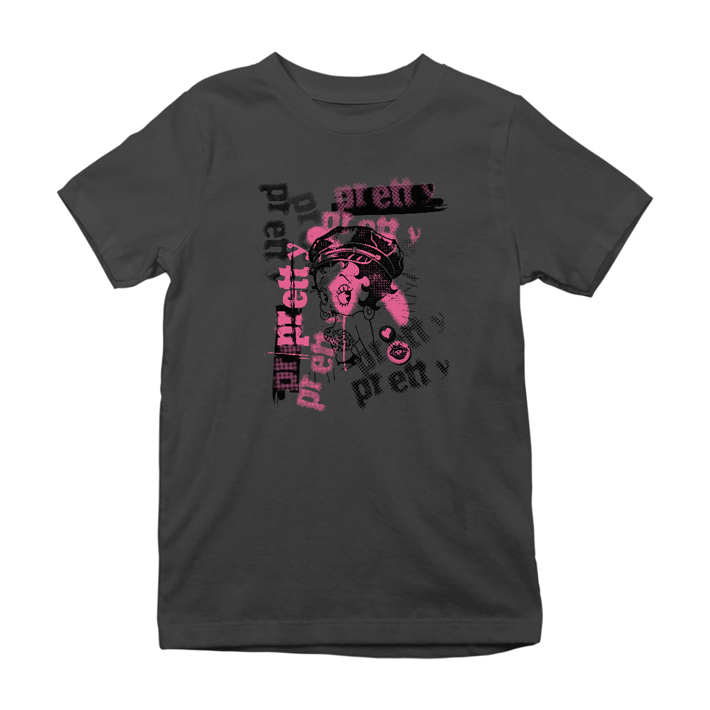 Betty Playlist 70s Punk Kids T-Shirt-Betty Boop Shop