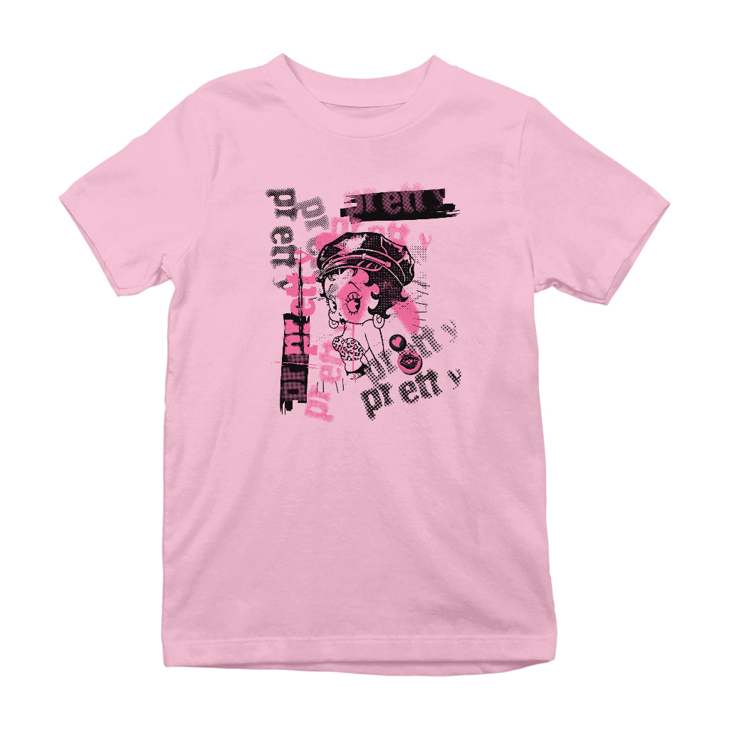 Betty Playlist 70s Punk Kids T-Shirt-Betty Boop Shop