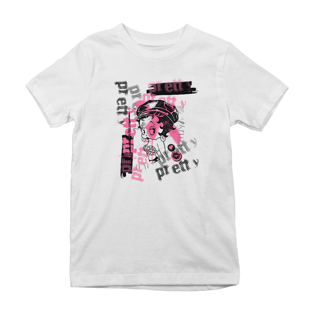 Betty Playlist 70s Punk Kids T-Shirt-Betty Boop Shop