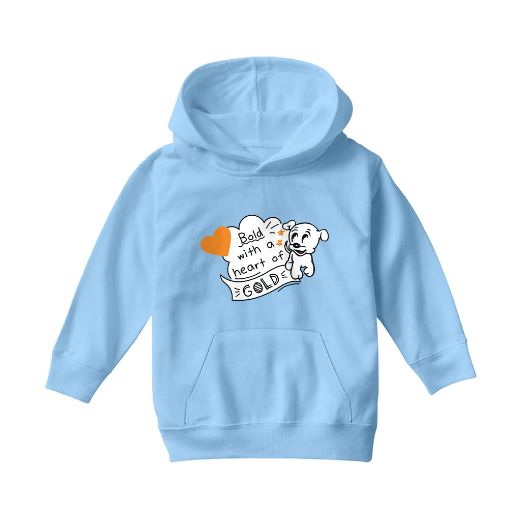Betty Boop Bold With A Heart Pudgy Kids Hooded Sweatshirt-Betty Boop Shop