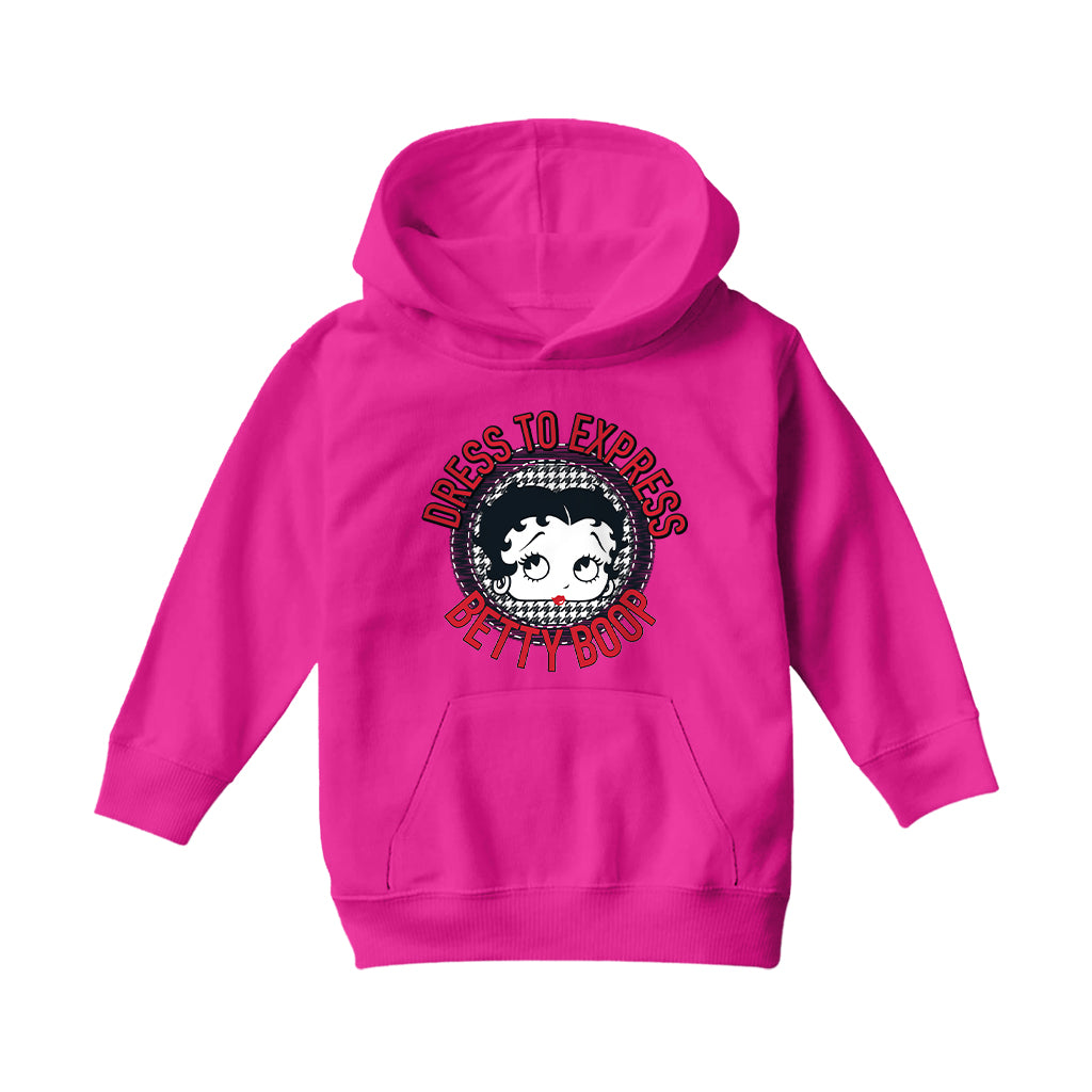 Betty Boop Dress To Express Kids Hooded Sweatshirt-Betty Boop Shop