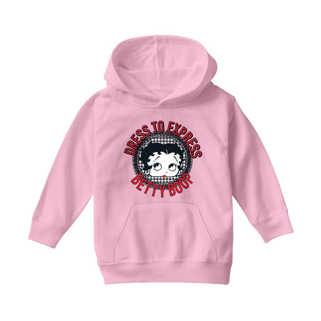 Betty Boop Dress To Express Kids Hooded Sweatshirt