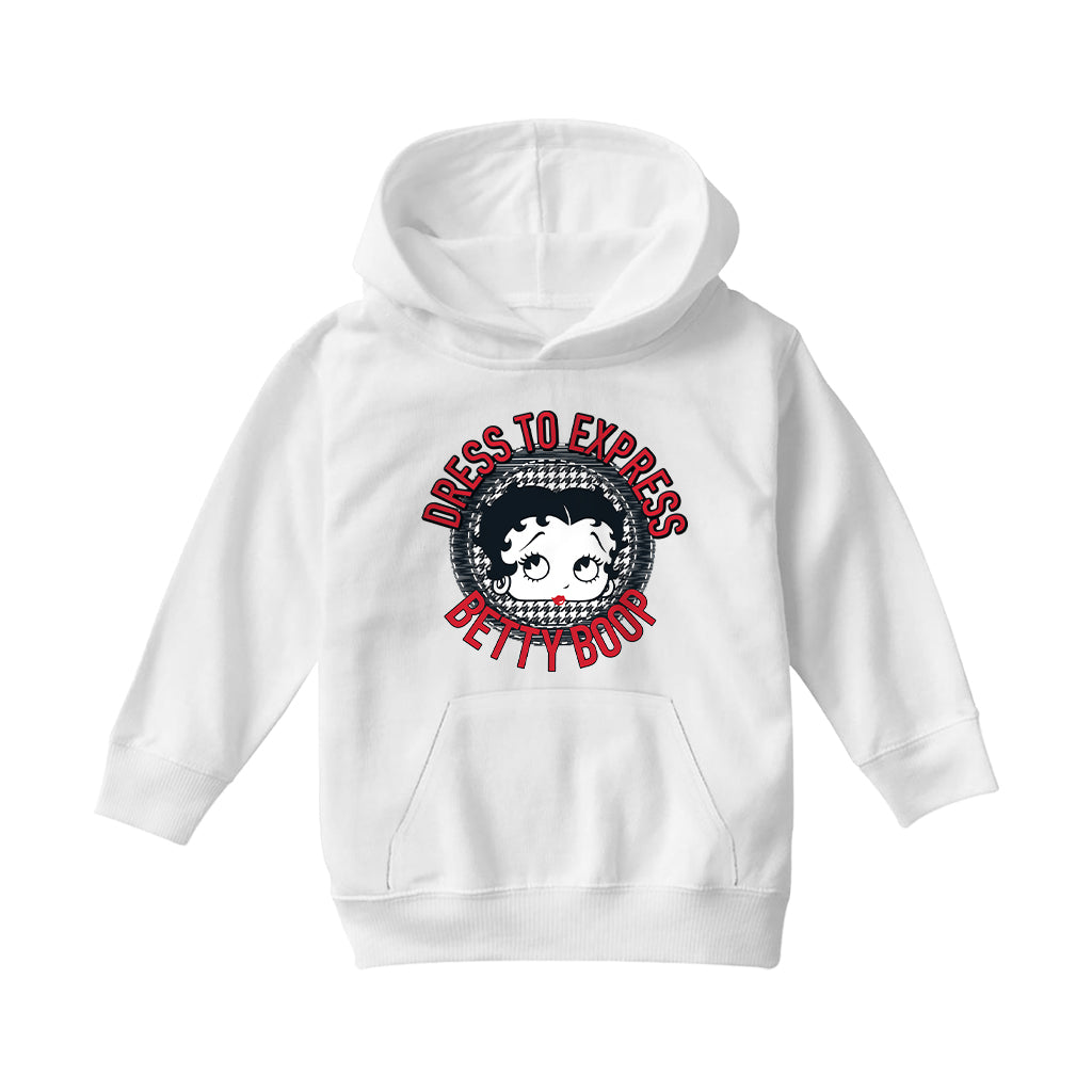 Betty Boop Dress To Express Kids Hooded Sweatshirt-Betty Boop Shop