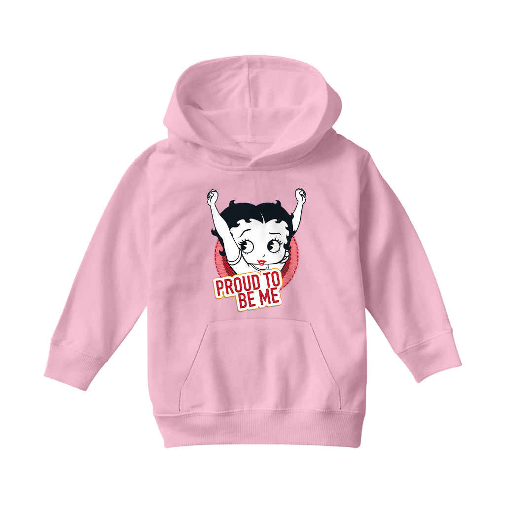 Betty Boop Proud To Be Me Kids Hooded Sweatshirt