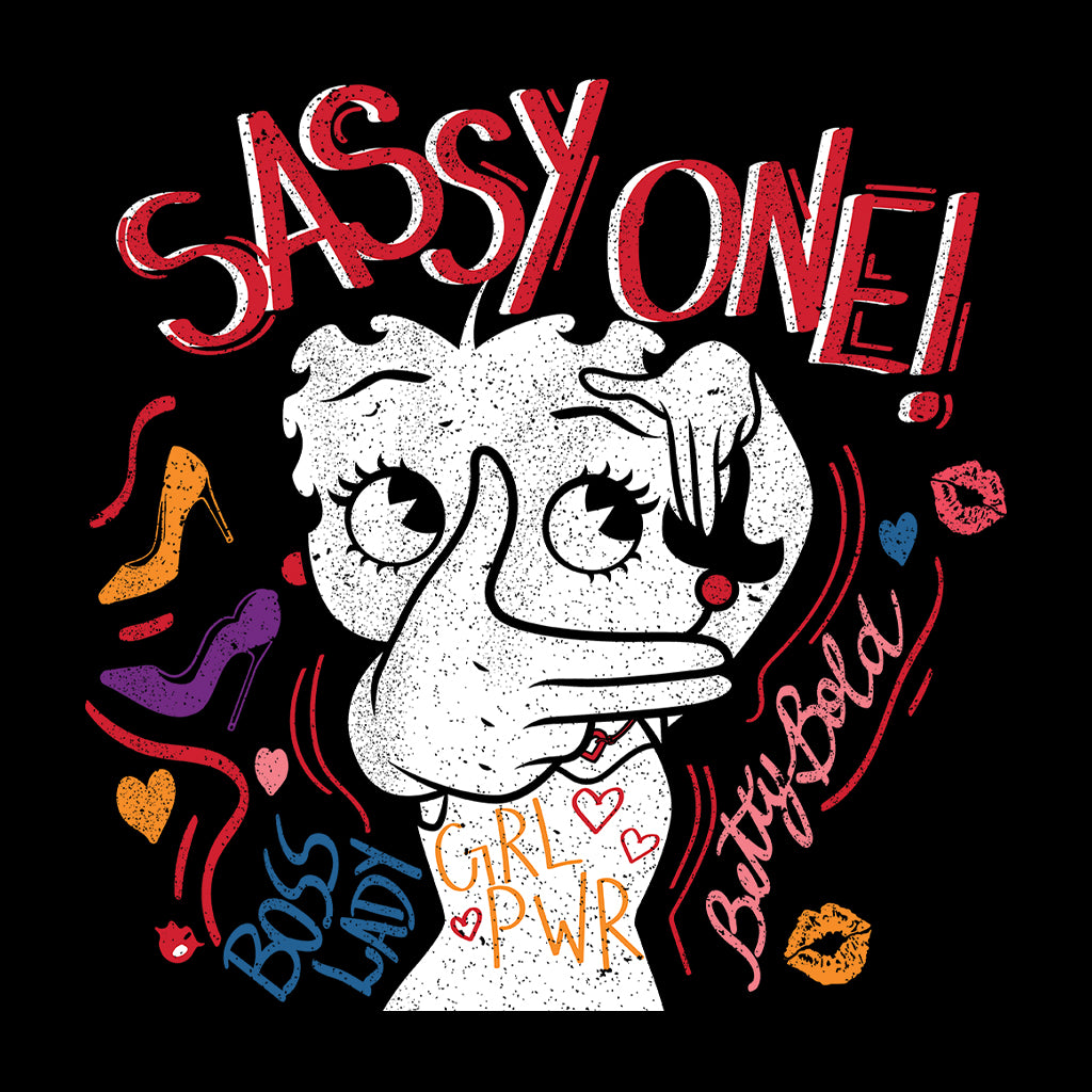 Betty Boop Girl Power Sassy One Kids Sweatshirt-Betty Boop Shop