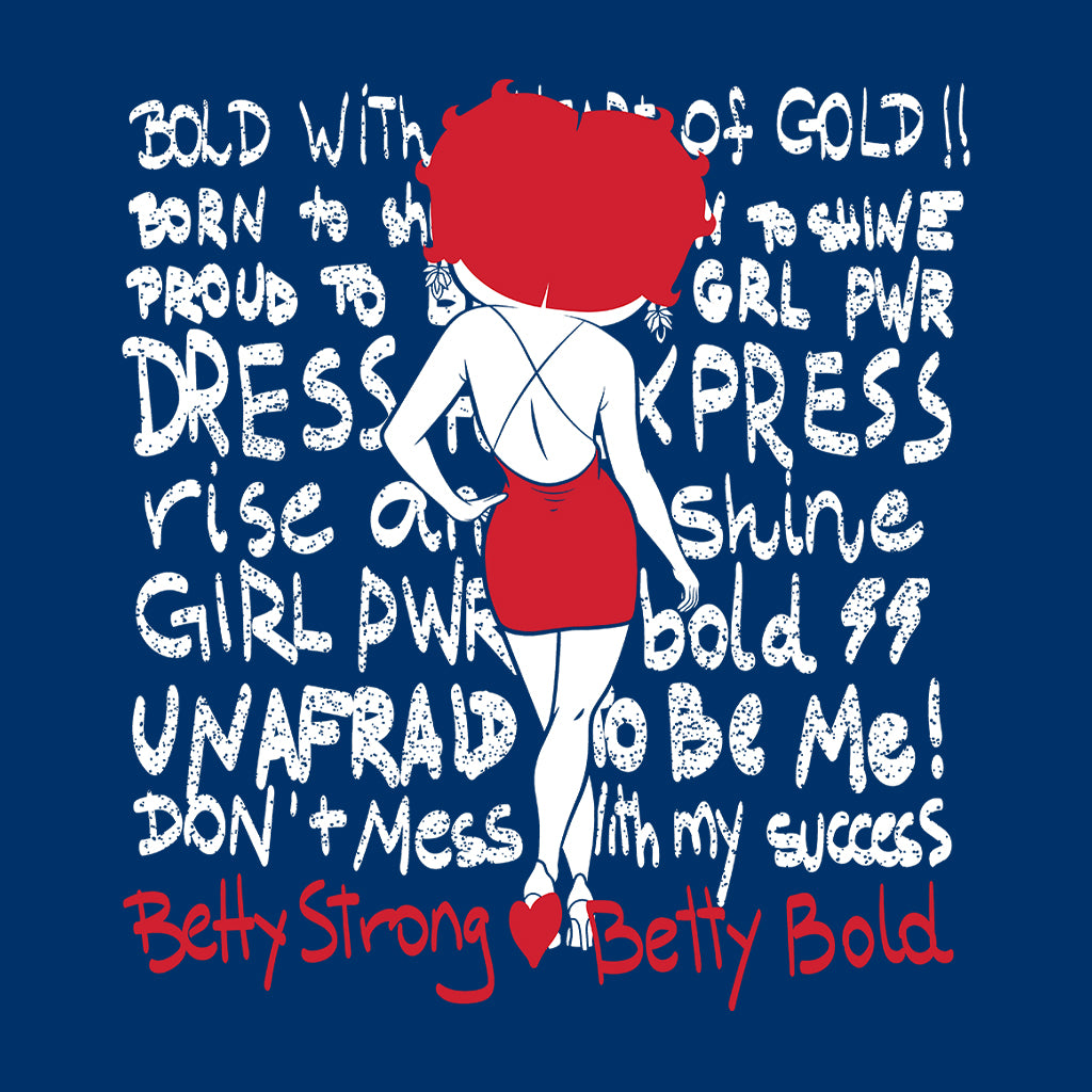 Betty Boop Strong Betty Bold Women's Hooded Sweatshirt-Betty Boop Shop