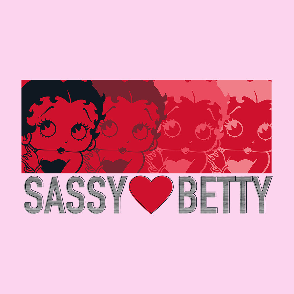 Betty Boop Sassy Heart Betty Women's Hooded Sweatshirt-Betty Boop Shop