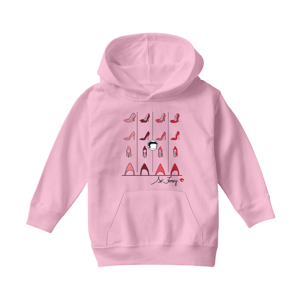 Betty Boop High Heels So Fancy Kids Hooded Sweatshirt