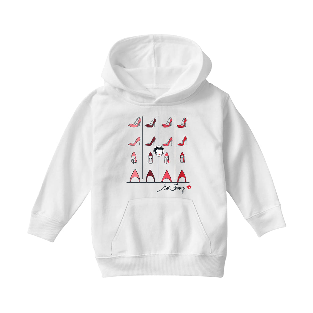 Betty Boop High Heels So Fancy Kids Hooded Sweatshirt-Betty Boop Shop