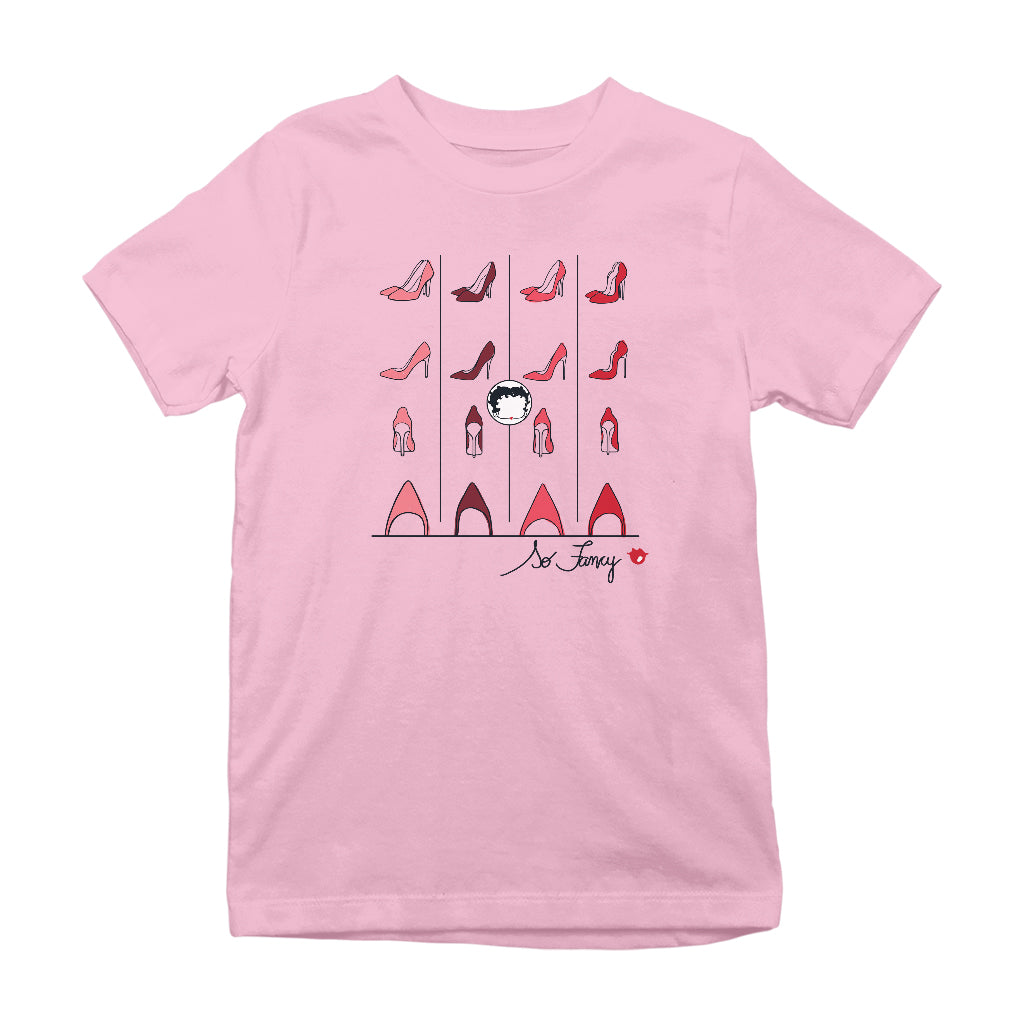 Betty Boop High Heels So Fancy Kids T-Shirt-Betty Boop Shop