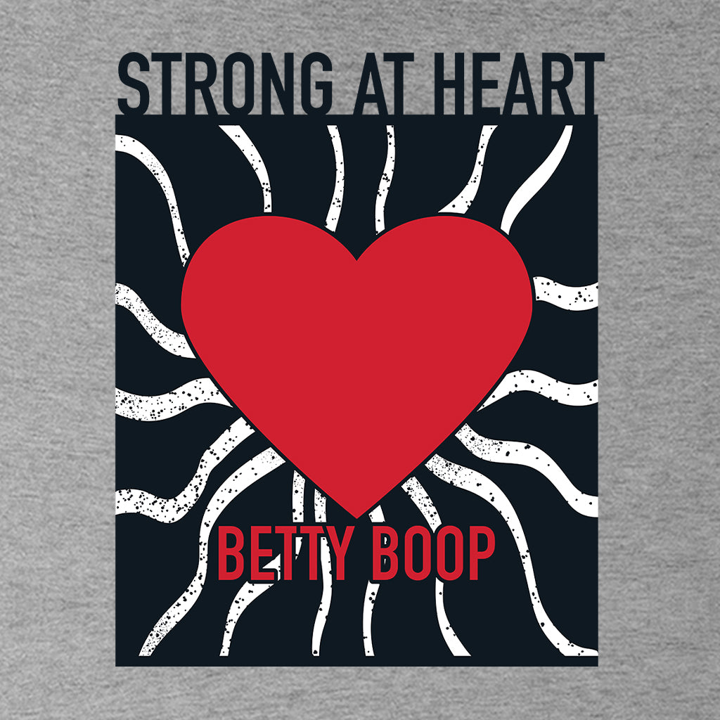 Betty Boop Strong At Heart Pop Art Kids Hooded Sweatshirt-Betty Boop Shop