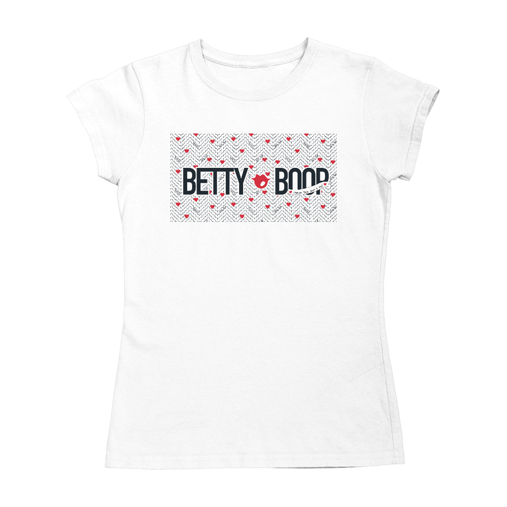 Betty Boop Heart Pattern These Lips Don't Lie! Women's T-Shirt