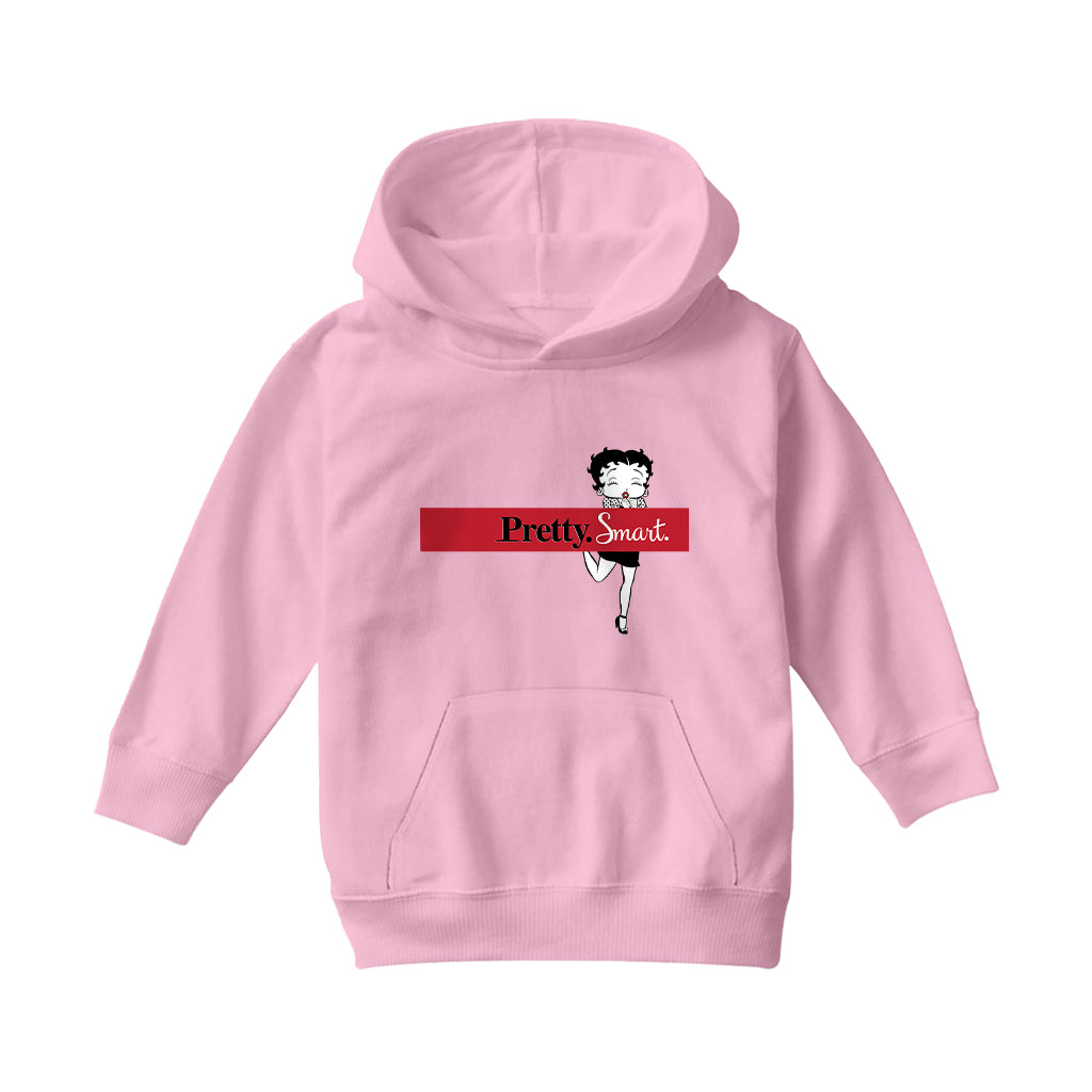 Betty Boop Pretty. Smart. Kids Hooded Sweatshirt