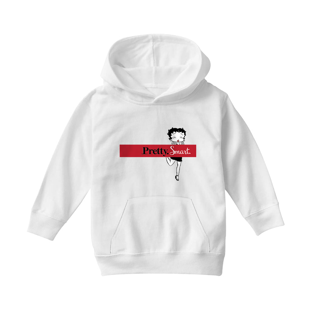 Betty Boop Pretty. Smart. Kids Hooded Sweatshirt-Betty Boop Shop