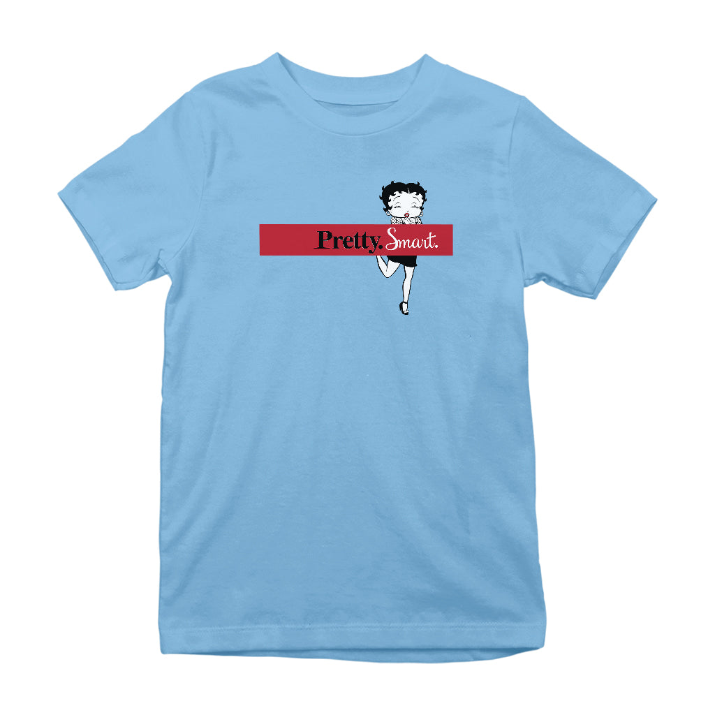 Betty Boop Pretty. Smart. Kids T-Shirt-Betty Boop Shop