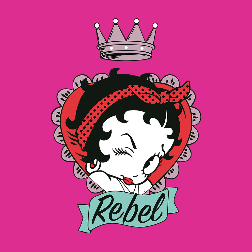 Betty Boop Rebel Crown Kids T-Shirt-Betty Boop Shop
