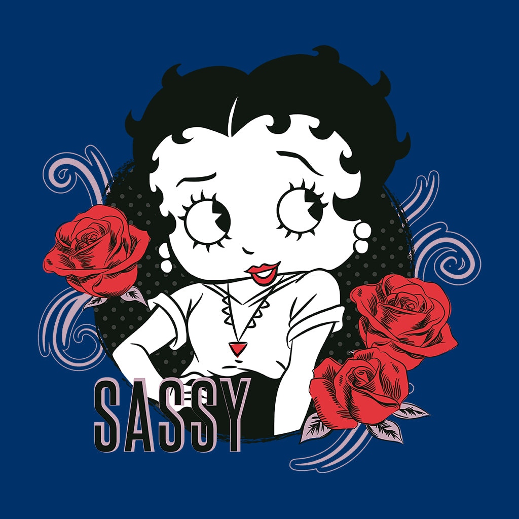 Betty Boop Sassy Roses Men's T-Shirt-Betty Boop Shop
