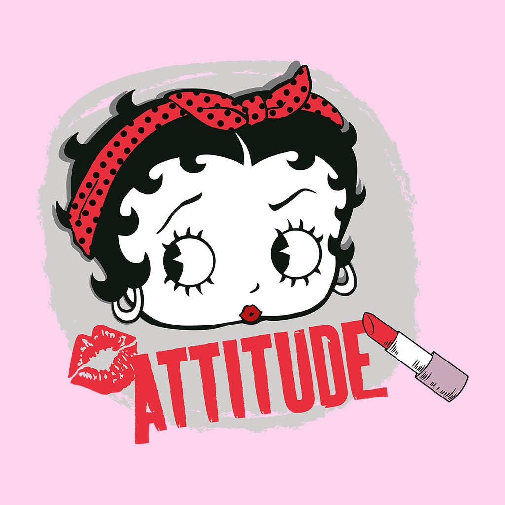 Betty Boop Lipstick Attitude Women's Hooded Sweatshirt-Betty Boop Shop
