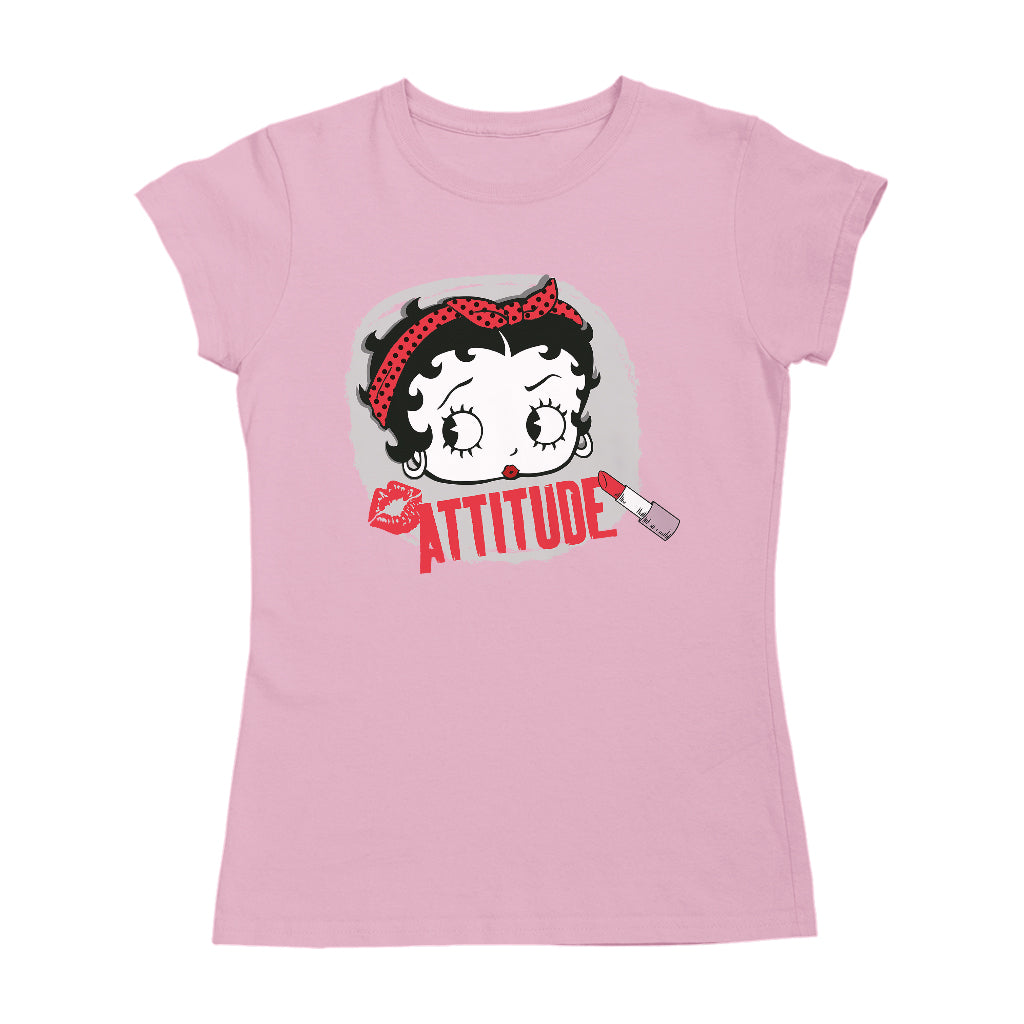 Betty Boop Lipstick Attitude Women's T-Shirt-Betty Boop Shop