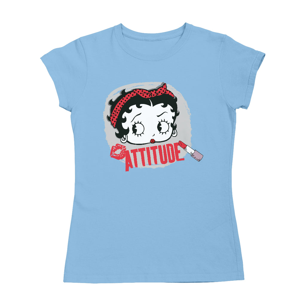 Betty Boop Lipstick Attitude Women's T-Shirt-Betty Boop Shop