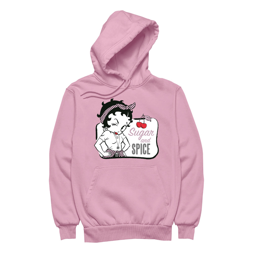 Betty Boop Sugar And Spice Cherry Men's Hooded Sweatshirt-Betty Boop Shop