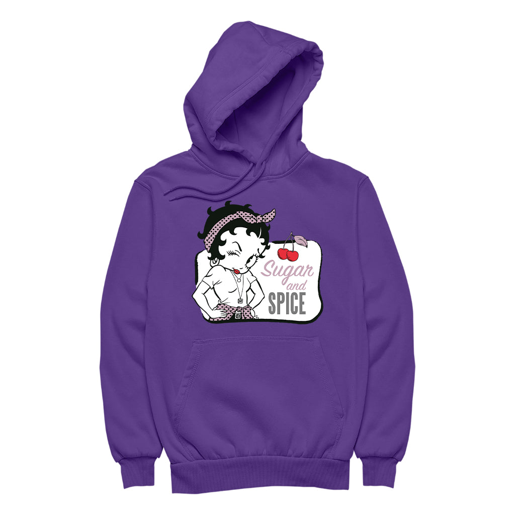 Betty Boop Sugar And Spice Cherry Men's Hooded Sweatshirt-Betty Boop Shop