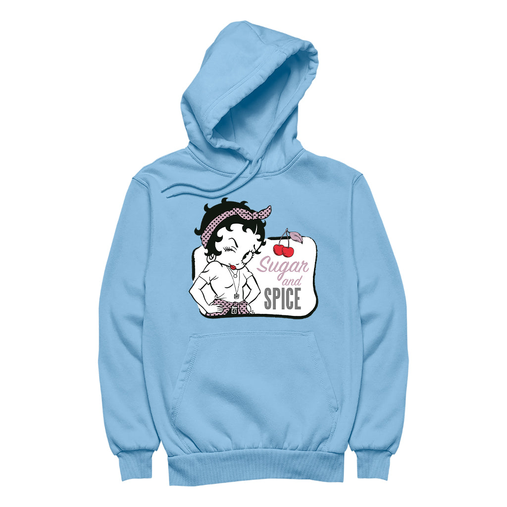 Betty Boop Sugar And Spice Cherry Men's Hooded Sweatshirt-Betty Boop Shop