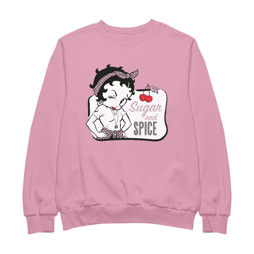 Betty Boop Sugar And Spice Cherry Men's Sweatshirt-Betty Boop Shop