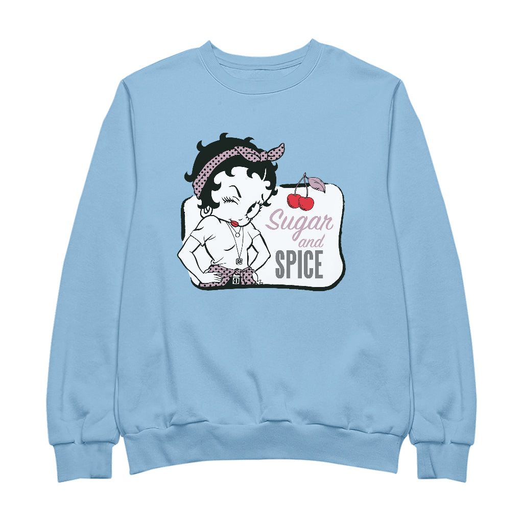 Betty Boop Sugar And Spice Cherry Men's Sweatshirt-Betty Boop Shop