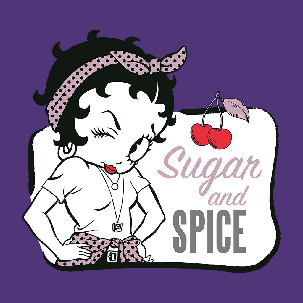 Betty Boop Sugar And Spice Cherry Women's Sweatshirt-Betty Boop Shop