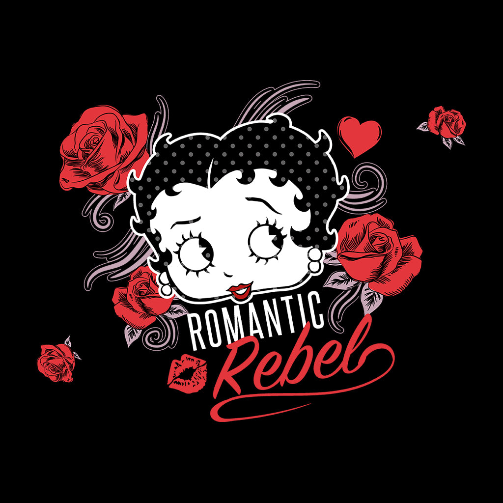 Betty Boop Romantic Rebel Roses Men's Sweatshirt-Betty Boop Shop