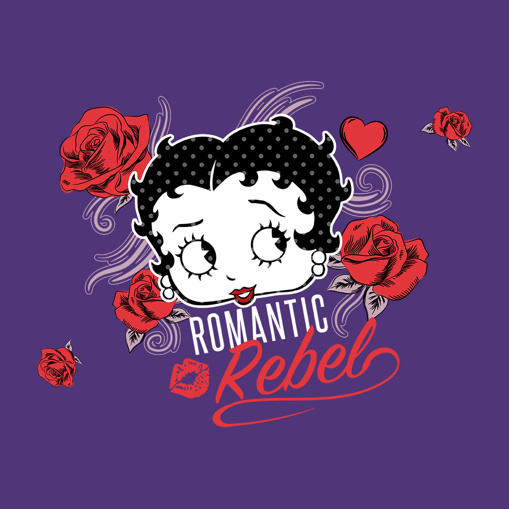 Betty Boop Romantic Rebel Roses Women's Hooded Sweatshirt-Betty Boop Shop
