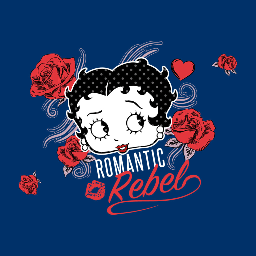 Betty Boop Romantic Rebel Roses Men's Sweatshirt-Betty Boop Shop