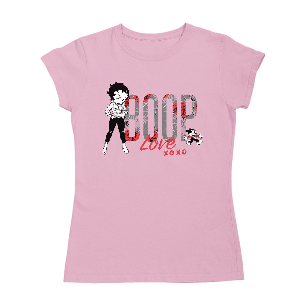 Betty Boop Love XOXO Bimbo Women's T-Shirt-Betty Boop Shop