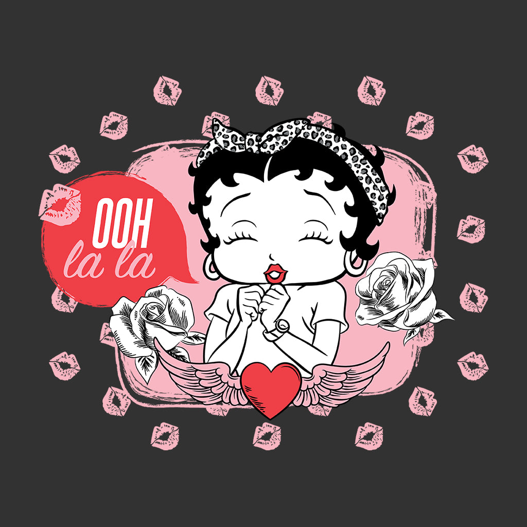 Betty Boop Ooh La La Lipstick Kisses Kids T-Shirt-Betty Boop Shop