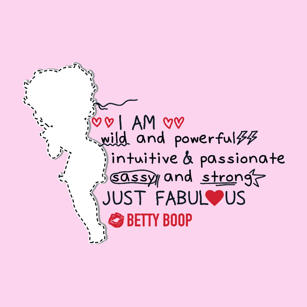 Betty Boop I Am Just Fabulous Women's Hooded Sweatshirt-Betty Boop Shop