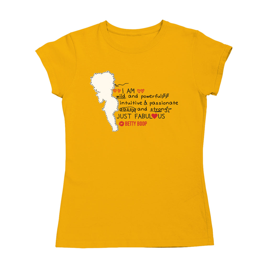 Betty Boop I Am Just Fabulous Women's T-Shirt-Betty Boop Shop