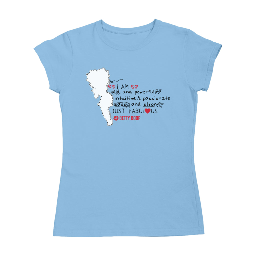 Betty Boop I Am Just Fabulous Women's T-Shirt-Betty Boop Shop