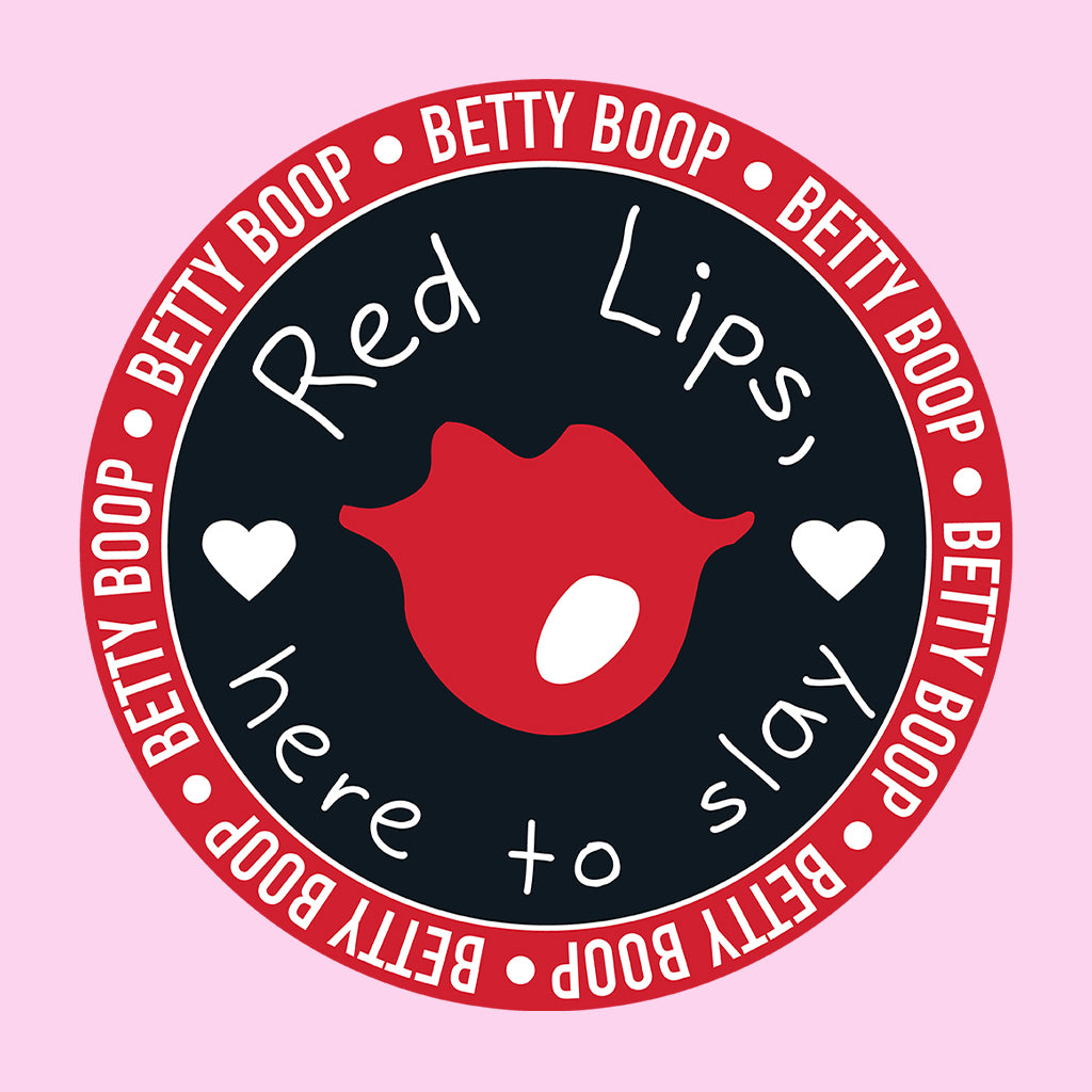 Betty Boop Red Lips Here To Slay Men's Sweatshirt-Betty Boop Shop