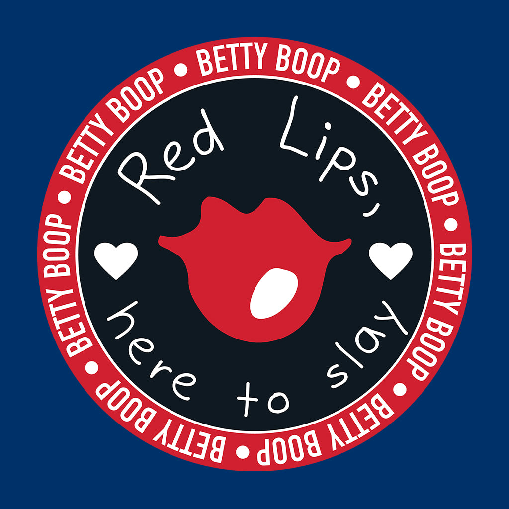 Betty Boop Red Lips Here To Slay Men's Sweatshirt-Betty Boop Shop