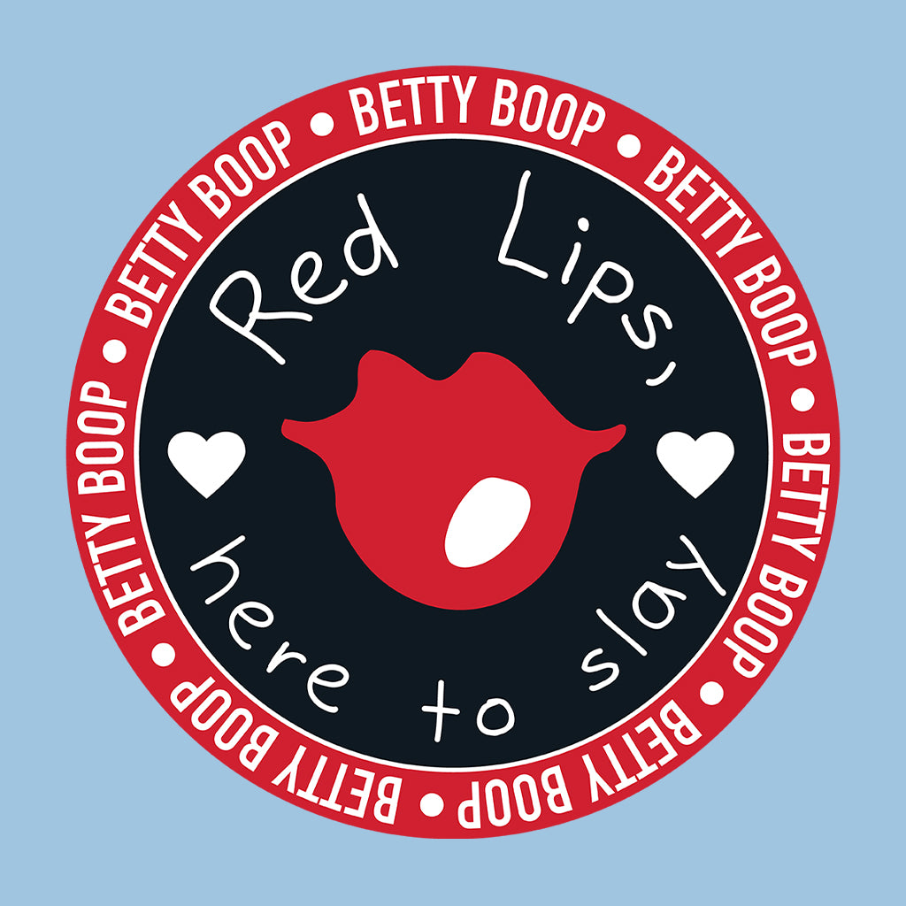 Betty Boop Red Lips Here To Slay Women's T-Shirt-Betty Boop Shop
