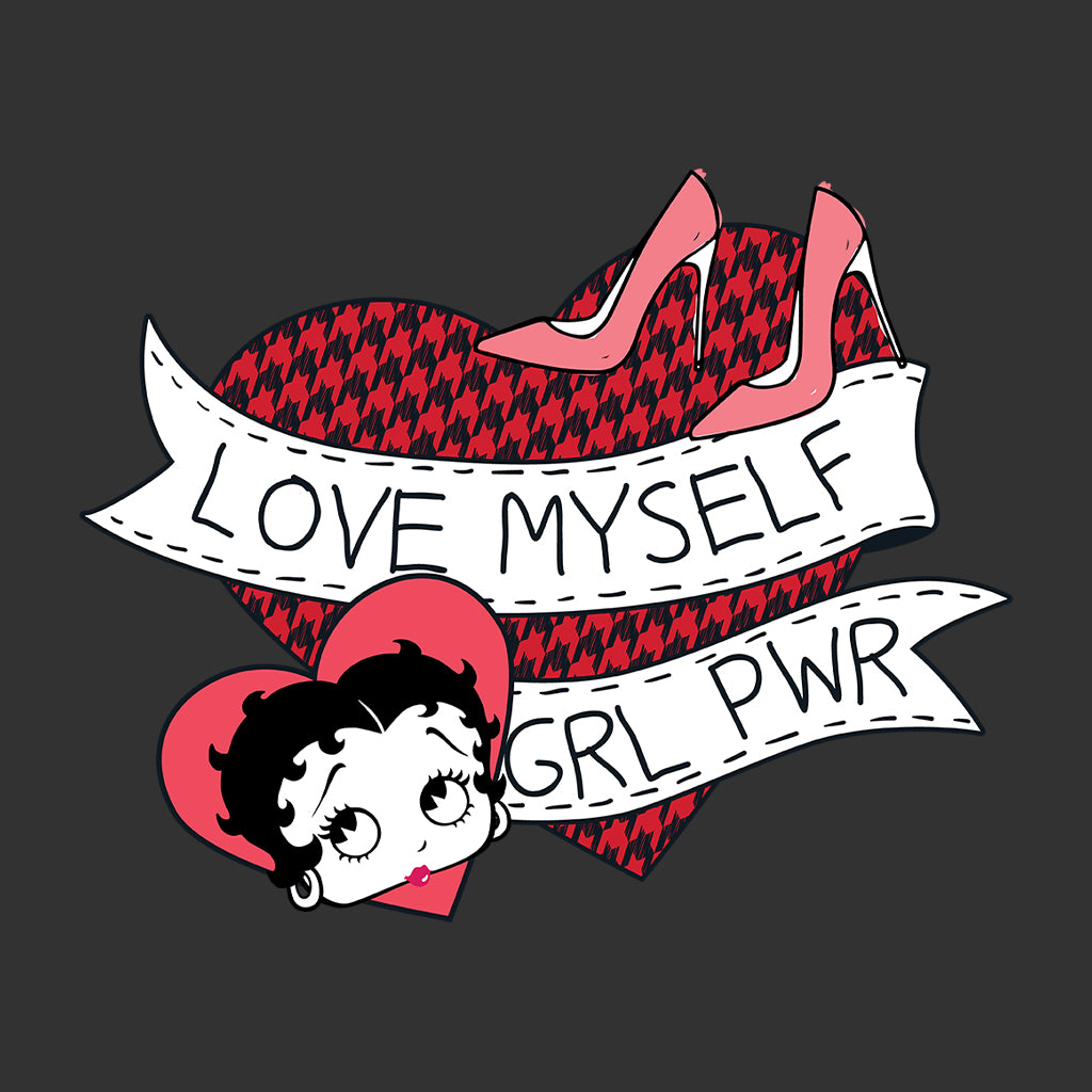 Betty Boop Love Myself Girl Power Women's Hooded Sweatshirt-Betty Boop Shop