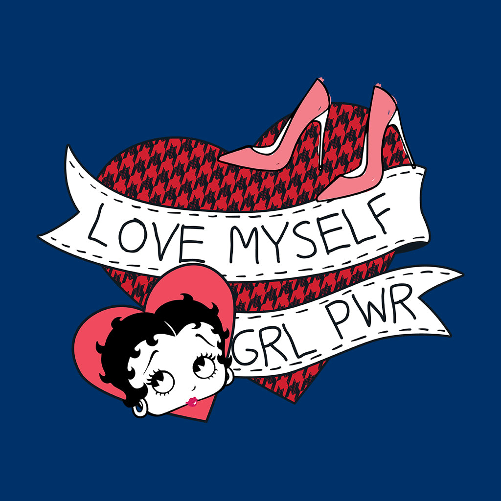 Betty Boop Love Myself Girl Power Women's Hooded Sweatshirt-Betty Boop Shop