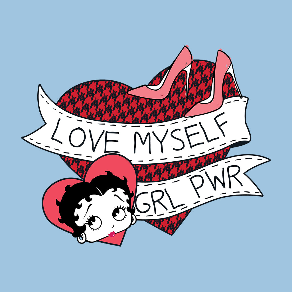 Betty Boop Love Myself Girl Power Kids T-Shirt-Betty Boop Shop