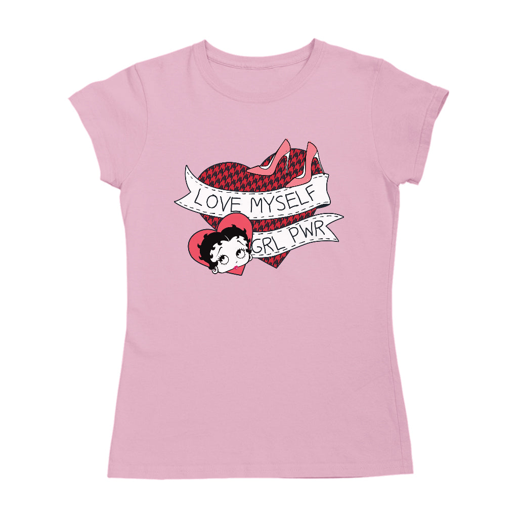 Betty Boop Love Myself Girl Power Women's T-Shirt-Betty Boop Shop