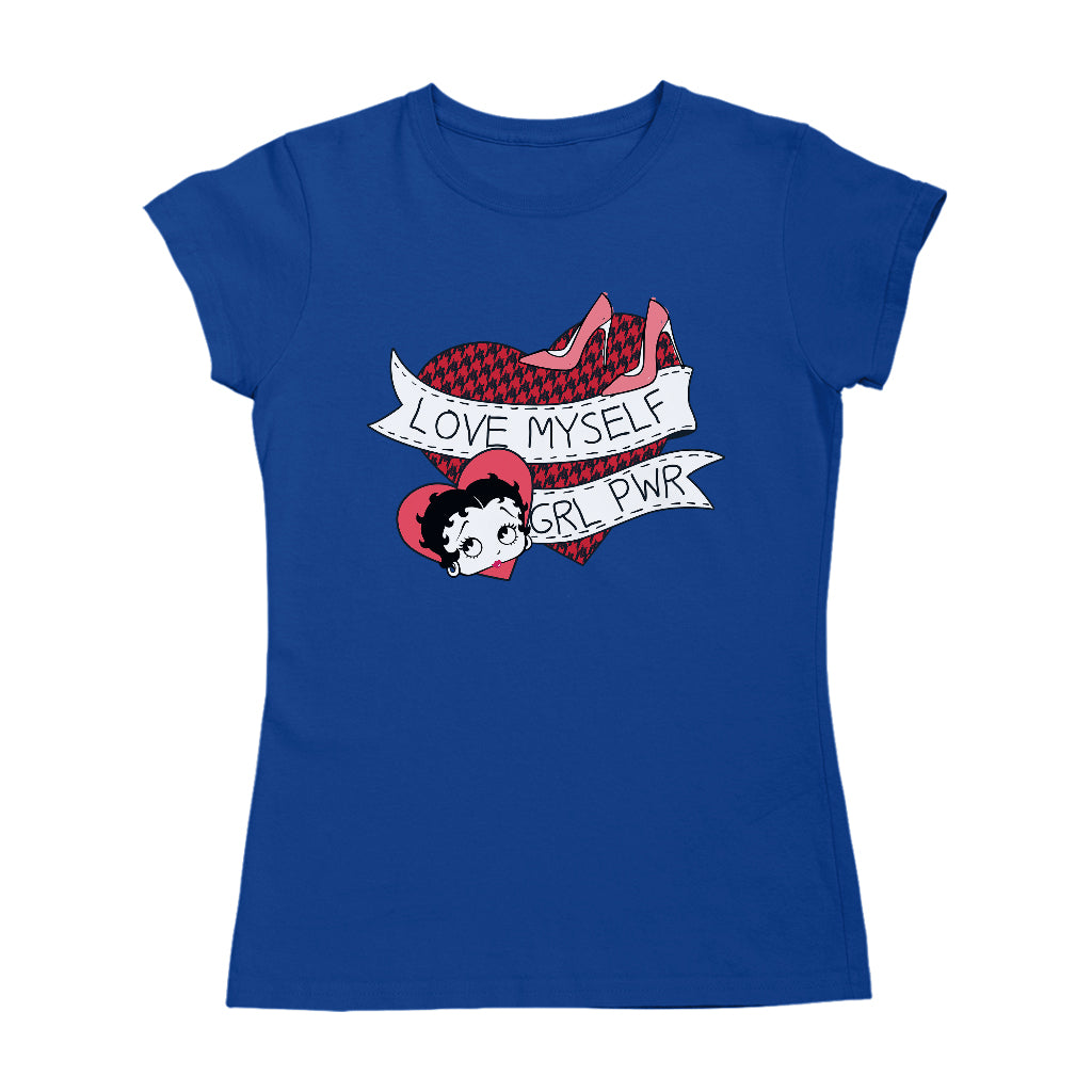 Betty Boop Love Myself Girl Power Women's T-Shirt-Betty Boop Shop