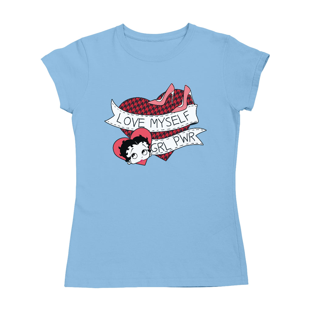 Betty Boop Love Myself Girl Power Women's T-Shirt-Betty Boop Shop